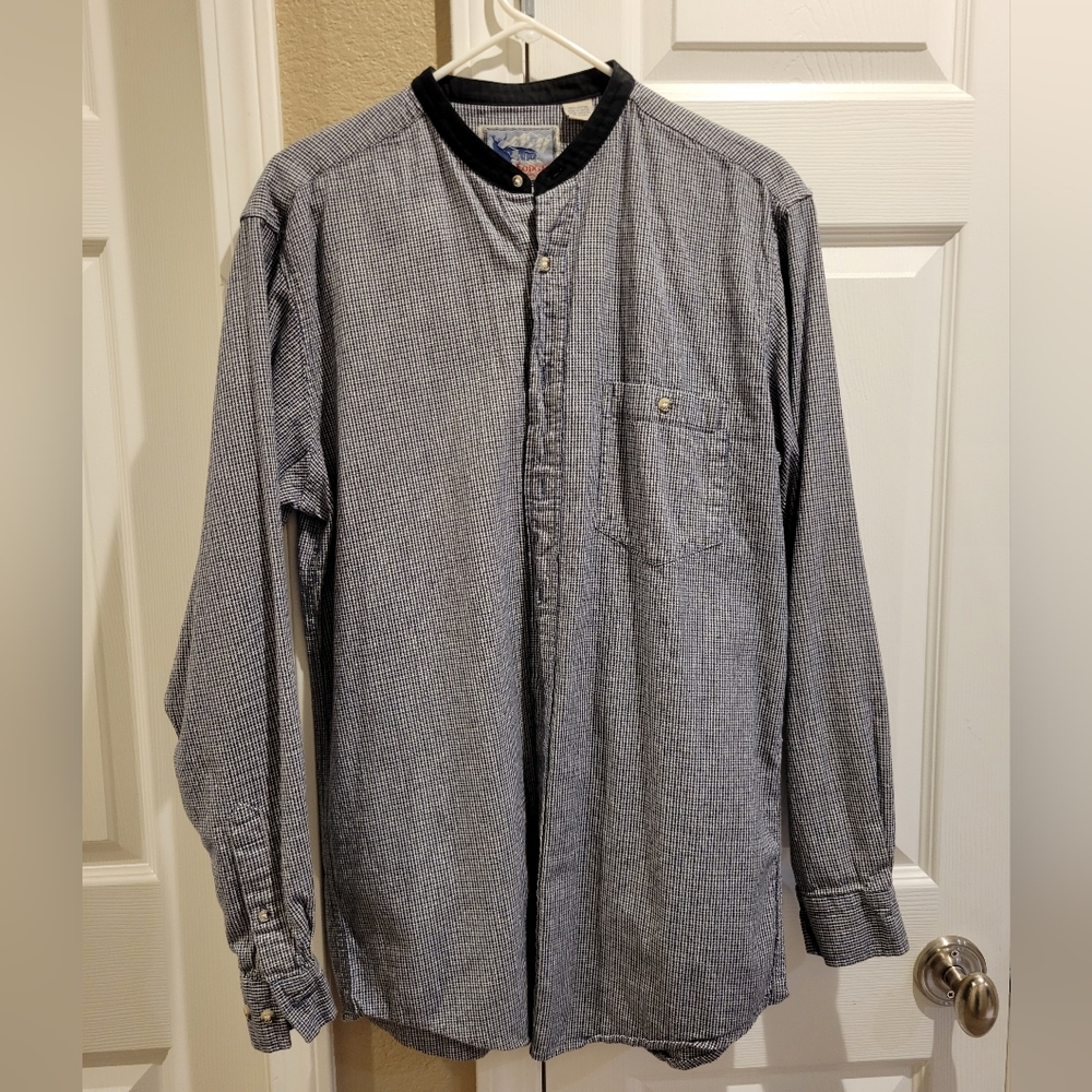 Red Lodge Trading Company Old Time Western Theme Vintage Flannel Shirt size LT